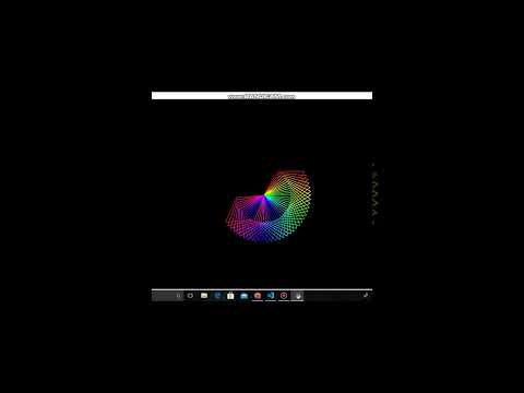 Turtle Graphics Magic – Python Colorful Flower #shorts #programming