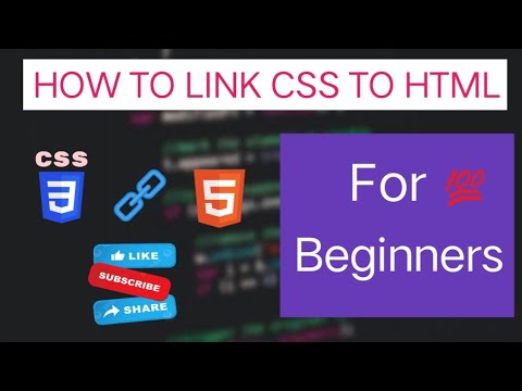 How to link 🔗 CSS to HTML | For Beginners | Coding