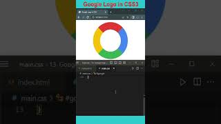 Google Logo using CSS3 #shorts #css3 #frontenddeveloper