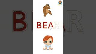 "Learn to Write B, E, A, R | Fun Alphabet Writing for Kids | BrightKids"#LearnAlphabet #KidsLearning