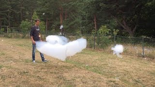 Clouds floating on the ground