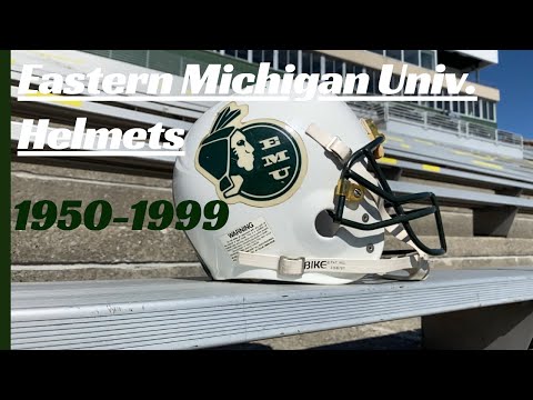 Eastern Michigan Football Helmets 1950-1999