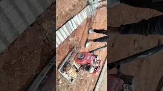 earth compact method amazing machine #viral #construction #buildingfoundation #tendingshorts