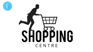 Shopping Centre Logo Design || How to make logo in pixellab | Online Shop logo design Pixellab