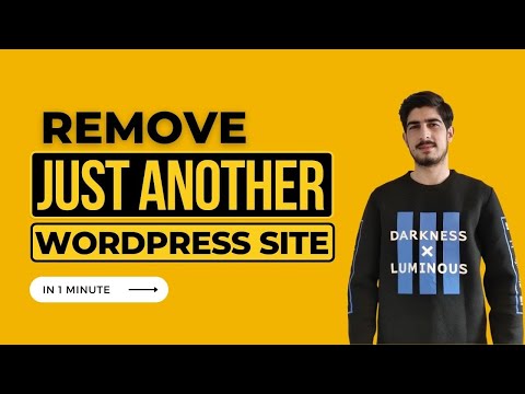 How To Remove Just Another Wordpress Site Text 2026 | Change WordPress Tagline