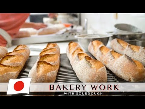 A guy makes over 20 kinds of bread ALONE | Bakery work with sourdough in Japan