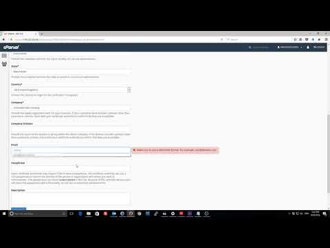How to create a Certificate Signing Request CSR in CPanel