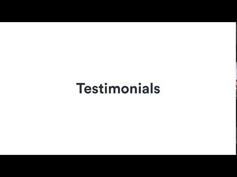 Testimonials — Gutenberg Block