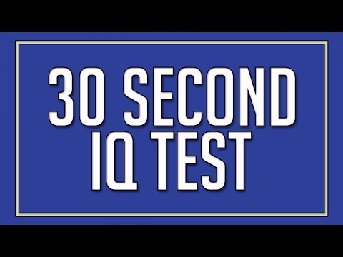 30 Second IQ Test