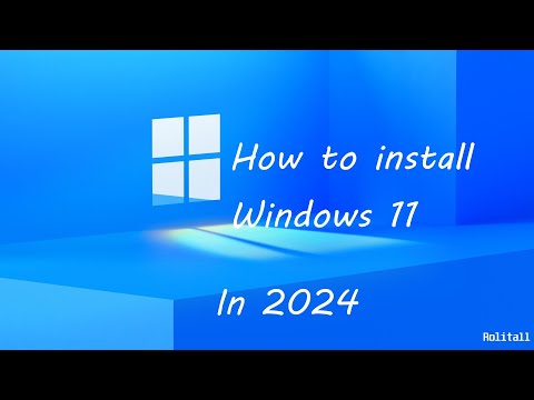 TUTORIAL #1 HOW TO INSTALL WINDOWS 11 IN 2024