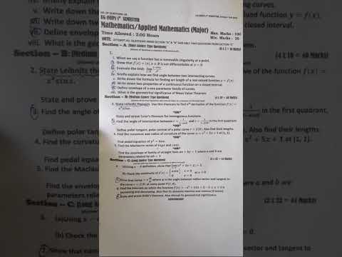 Applied mathematics 1sem major KU