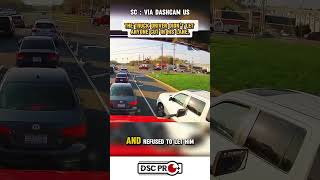 You won't believe how this truck driver makes bad drivers give up. #dashcam #baddrivers
