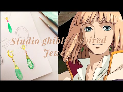 Re-creating Howl's earrings | Studio ghibli inspired jewelry