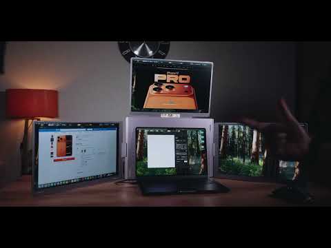 Quad Screen Setup on Any Laptop Riitek 16-Inch Portable Monitor for Trading, Editing & Coding Review