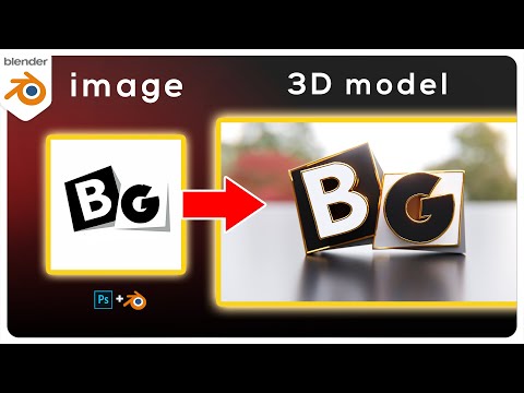 Convert 2D Images to 3D Model - Blender3D
