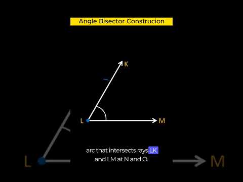 How to construct Angle Bisector?