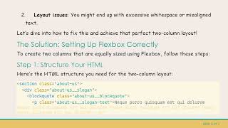 Mastering Flexbox: Create Perfect 50% and 50% Columns