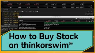 How to Buy Stock on thinkorswim® desktop