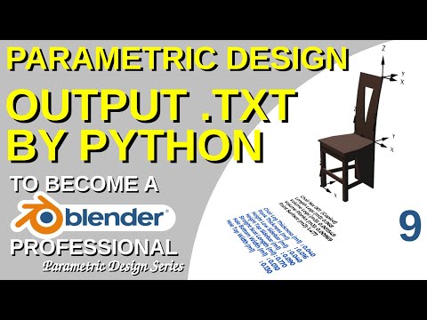 Blender Geometry Nodes Parametric Design - Output .txt File By Using Python