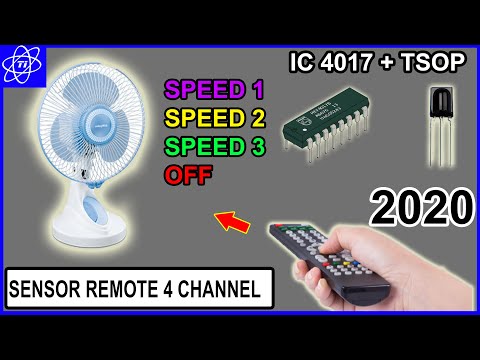 4 Channel Remote Control Circuit Diagram - IC 4017 + TSOP | TRIK ID