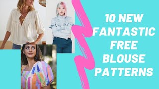 10 More Fantastic Free Blouse Sewing Patterns