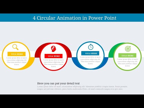 4 Circular Options Infographic Slide in PowerPoint @creativedesigns111