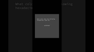 What color? 💚 #computerscience #coding #programming #hexadecimal #rgb #codingproblems