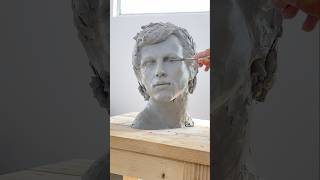 Clay sculpture portrait in progress #sculpting #howtosculpt #michalkulig #art #artinprogress #clay