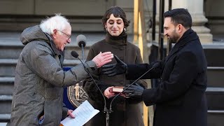 Bernie Sanders ceremoniously swears in Zohran Mamdani at inauguration; Full speech