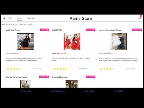 Build e-Commerce Website with React and Ant Design | Simple e-Commerce Website in React JS