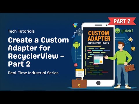 RecyclerView in Android Studio (Part 2) 🧩 | Connect Adapter & Display Data (Java)