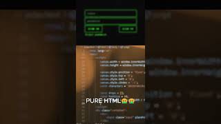 MATRIX VIBE LOGIN HTML VS CSS? #css #js #html #coding #codingtutorial #dev #matrix