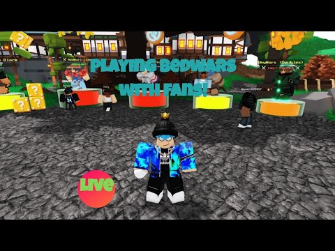 Playing Bedwars with fans! LIVE
