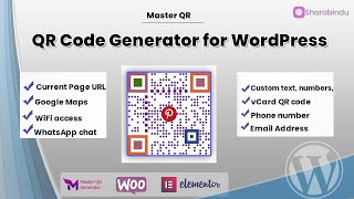 Master QR Code Generator Plugin for WordPress | Elementor QR code | QR code Plugin | Sharabindu