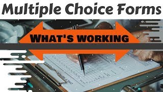 Multiple Choice Website Forms by Brad Smith