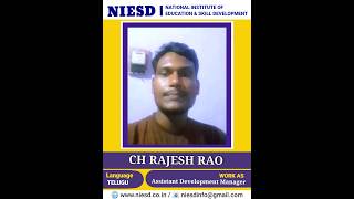 CH RAJESH RAO | STUDENT FEEDBACK | NIESD