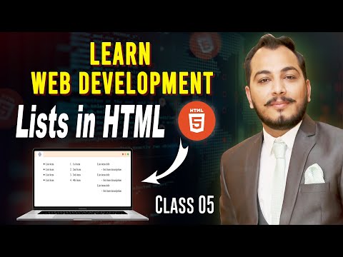 Creating Ordered, Unordered, and Nested Lists in HTML | Learning Hub by Usman