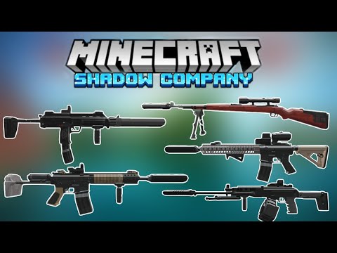 The best gun addon ever for minecraft pe | shadow company addon for mcpe