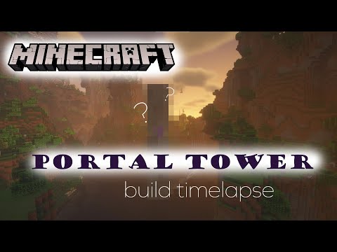 Epic Nether Portal Tower | Timelapse Build