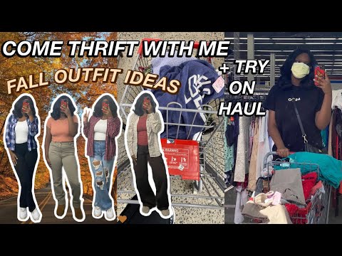 Come Thrift With Me + Try On Haul & Fall Outfit Ideas