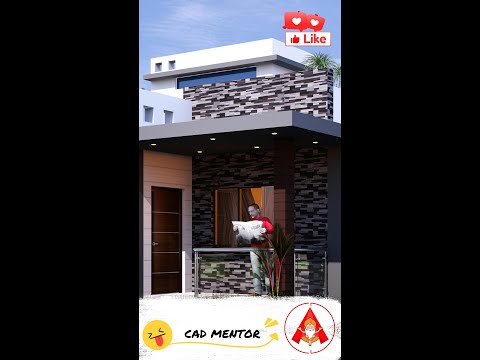 Very beautiful simple house 🏡 elevation design ❤️❤️🏠aakar design 👌👌#shorts #shortsvideo #viralshorts