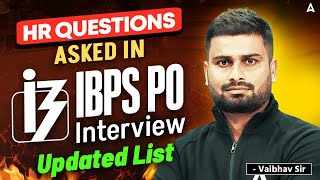 IBPS PO Interview 2025 | Most Important HR Questions & Answers | Bank PO Interview Preparation