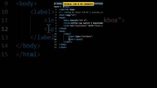 CSS Custom checkbox design using HTML and CSS #coding #code #htmlcss