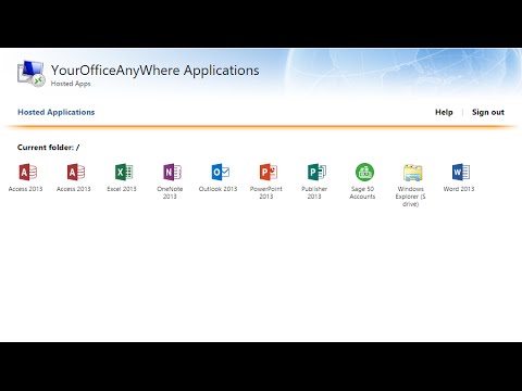 Connecting to a Hosted Desktop using a browser and WebApps