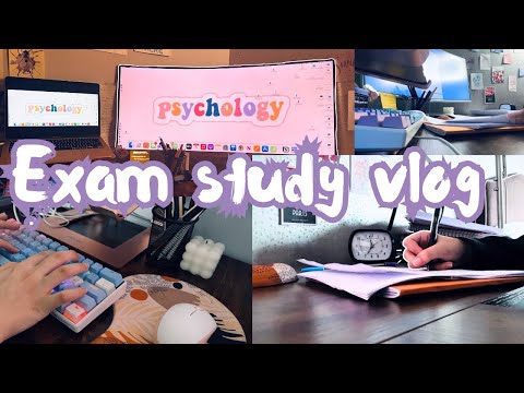 Exam study vlog | Biology and Psychology, Studying for finals