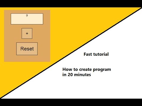 How to create counter program in 20 minutes