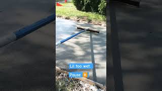 When it's a little too wet. #concretecontractor #workfail #failarmy #fail #shorts