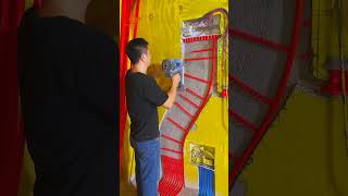 Electrical work in house construction#constructionsite#electrician#engineeringwork