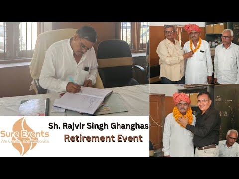 Sh. Rajvir Singh Ghanghas Retirement live event || Sure Events