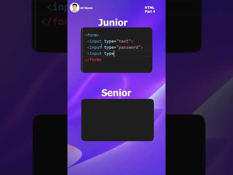 HTML Form  Junior vs Senior Part_4
